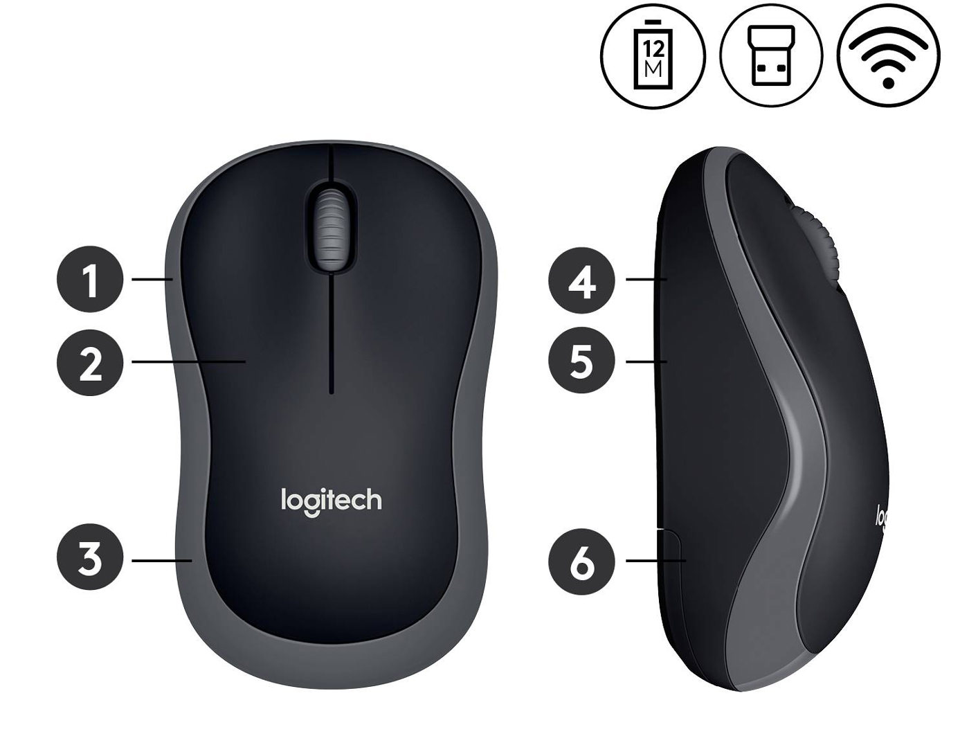 LOGITECH-M185-GR