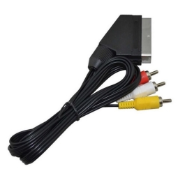 Juhe, kaabel: 1.8m, Scart - 3x RCA audio-video