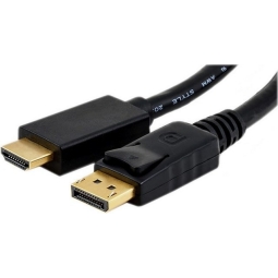 Кабель: 1m, DisplayPort - HDMI, FullHD, 1920x1080