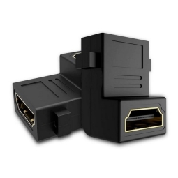 Adapter, üleminek: HDMI 90o: pesa - pesa, Type A-A