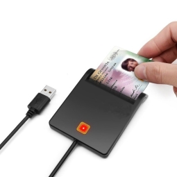 Card reader: USB male - ID card, Smart card