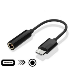 Адаптер: 0.1m, USB-C, папа - Audio-jack, AUX, 3.5mm, мама (без DAC)