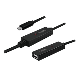 Repiiter võimendiga: 15m, USB-C, pistik - USB 2.0, pesa