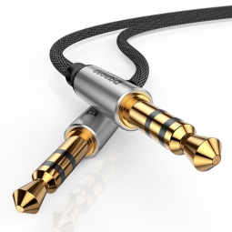 0.5m, Audio-jack, AUX, 3.5mm кабель: Baseus Yiven M30 - Чёрный