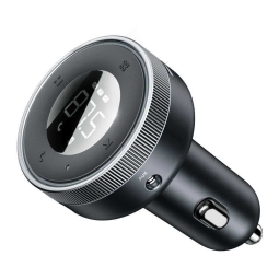 FM transmitter Baseus Enjoy (USB, MicroSD, AUX, Bluetooth 5.0), car charger: 2xUSB up to 3.4A