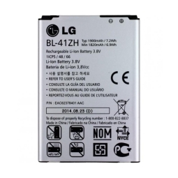 BL-41ZH originaal aku - LG Optimus L50, D213N, D221, L Fino D290N, D295, Leon H320, H324, H326T, H340N, H345, MS345