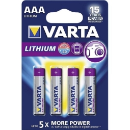 AAA liitium patarei, 4x - GP - AAA - LR03, Mizinchikovye, FR03, MN2400, MX2400, MV2400, Type 286