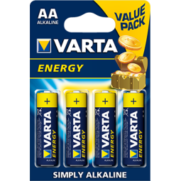 AA leelispatarei, 4x - Varta - AA - LR6, Paljchikovye, FR6, MN1500, MX1500, MV1500, Type 316