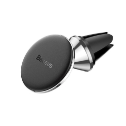 Magnet Air Vent Car Holder: Baseus Little Straw - Black