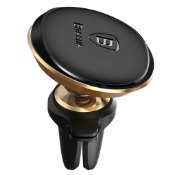 Magnet Air Vent Car Holder: Baseus Cable Clip - Gold