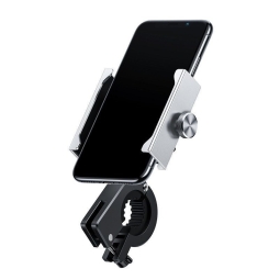 Phone Bike Holder, scooter holder Baseus Knight -  Silver