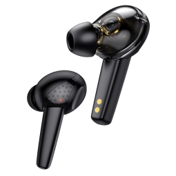 Wireless Earphones, Bluetooth 5.1, battery 35mAh up to 4 hours, case 400mAh, Hoco ES55 - Black