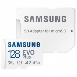 128GB microSDXC memory card Samsung Evo Plus, up to R130