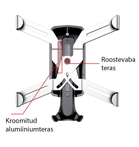 Baseus SPIDERMAN GRAVITY - AIR VENT autohoidik, autokinnitus ventilatsiooni ava restile