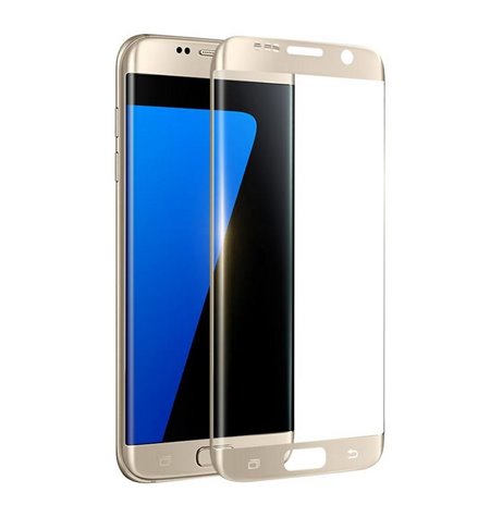 3D защитное стекло, 0.3мм, для Samsung Galaxy S6 Edge, G925, G9250 - Золотистый