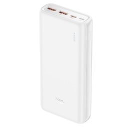 20000mAh Akupank, kuni 20W, QuickCharge kuni 12V-1.5A 9V-2.22A, SuperCharge kuni 22.5W: Hoco J80A Power Bank - Valge