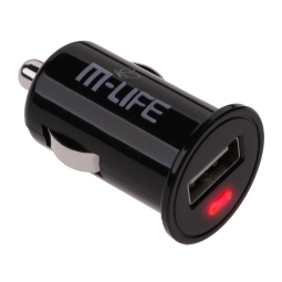 M-Life Telefoni Автомобильная зарядка: 1xUSB до 1A