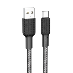 1m, USB-C - USB cable: Hoco X69 - Black