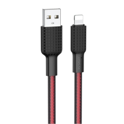 1m, Lightning - USB kaabel, juhe: Hoco Jaeger X69 -  Punane