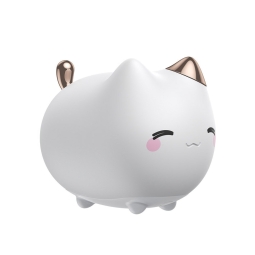 Led lamp, desk lamp Baseus Cute Kitty Silicone, 1W, 1100mAh - White