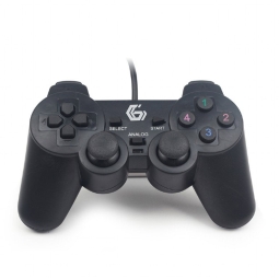 Gamepad PC - Gembird Dual Vibration, USB - Black