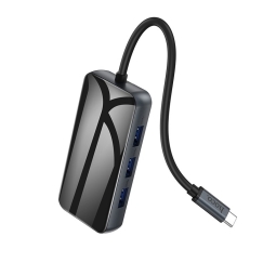 Hub USB-C dock Hoco - 1x USB-C PD 67W, 1x HDMI, 1x LAN, 3x USB 3.0