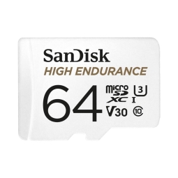 64GB microSDXC memory card SanDisk High Endurance, up to W40/R100 MB/s