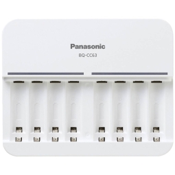 Akucharger AA/AAA, Panasonic Eneloop BQ-CC63E, 8 slots, 5 hours