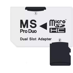 Считыватель: MemoryStick Pro Duo - micro SD (SDHC), адаптер