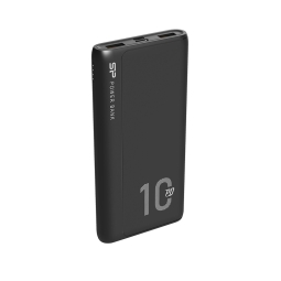 10000mAh Внешний аккумулятор, до 18W, QuickCharge: Silicon Power QP15 - Чёрный