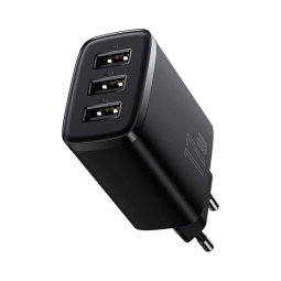 Charger 3xUSB up to 17W: Baseus Compact - Black