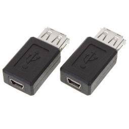 Adapter: USB, female - Mini USB, female