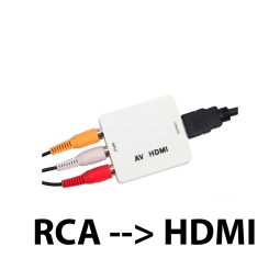 Адаптер, переходник: 3xRCA, Вход, мама - HDMI, Выход, мама, конвертер - ПРОВЕРЬТЕ НАПРАВЛЕНИЕ СИГНАЛА !!