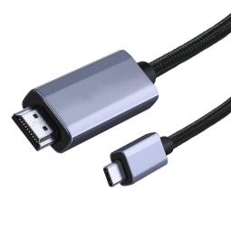 Кабель: 1.5m, USB-C, папа - HDMI, 4K 60Hz, 3840x2160, папа, ПРЕМИУМ