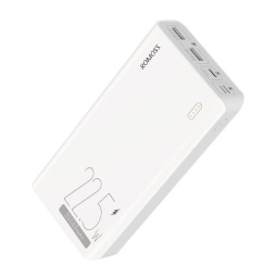 30000mAh Akupank, kuni 22.5W, QuickCharge: Romoss SENSE8F - Valge