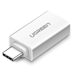 USB 3.0, мама - USB-C, папа, OTG aдаптер, переходник: Ugreen US173 - Белый