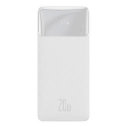 10000mAh Power bank, up to 20W, QuickCharge: Baseus Bipow - White