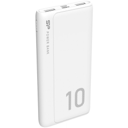 10000mAh Akupank, kuni 10W: Silicon Power GP15 - Valge