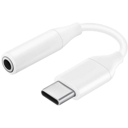 Adapter: USB-C, pistik, DAC - Audio-jack, AUX, 3.5mm, pesa: Samsung UC10 - Valge