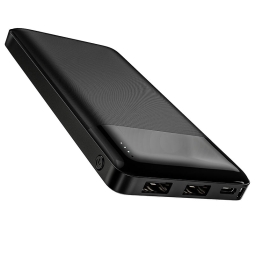 10000mAh Внешний аккумулятор, до 10W: Hoco J72 Power Bank - Чёрный