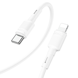 1m, Lightning - USB-C cable, up to 20W: Hoco X83 - White