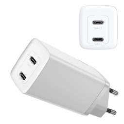 Charger 2xUSB-C, up to 65W QuickCharge power adapter