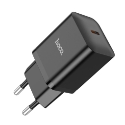 Laadija 1xUSB-C, kuni 20W, QuickCharge kuni 12V 1.67A: Hoco N27 - Must