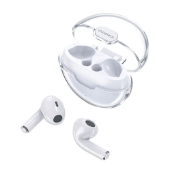 Wireless Earphones, Bluetooth 5.3, battery 25mAh up to 4 hours, case 250mAh, Choetech T08 - White