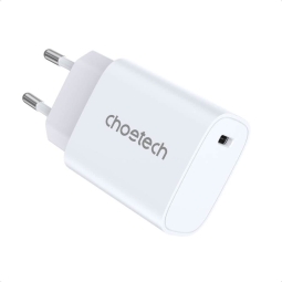 Laadija 1xUSB-C, kuni 20W, QuickCharge kuni 12V 1.67A: Choetech Q5004 - Valge