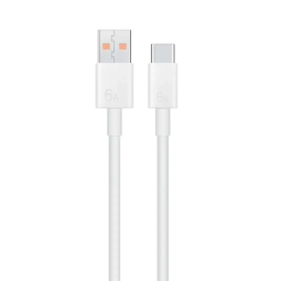 1m, USB-C - USB kaabel, juhe, kuni 66W (11V 6A, Huawei): Huawei SuperCharge 6A - Valge