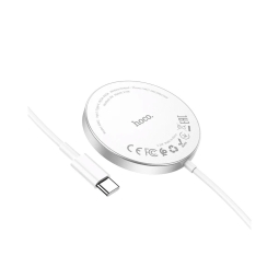 Беспроводная QI зарядка 3в1, до 15W, Magsafe: Hoco CW41 - Белый