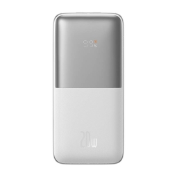 10000mAh Power bank 20W, Baseus Bipow Pro - 2xUSB, 1xUSB-C, QuickCharge up to 12V-1.5A - White