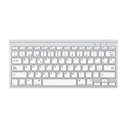 Bluetooth wireless keyboard Omoton 88 - ENG - White- Silver