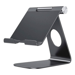 Tablet desktop stand, Omoton T1 Tablet Metal - Aluminum-Black